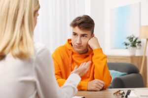 teen in therapy session learning dbt skills for teens